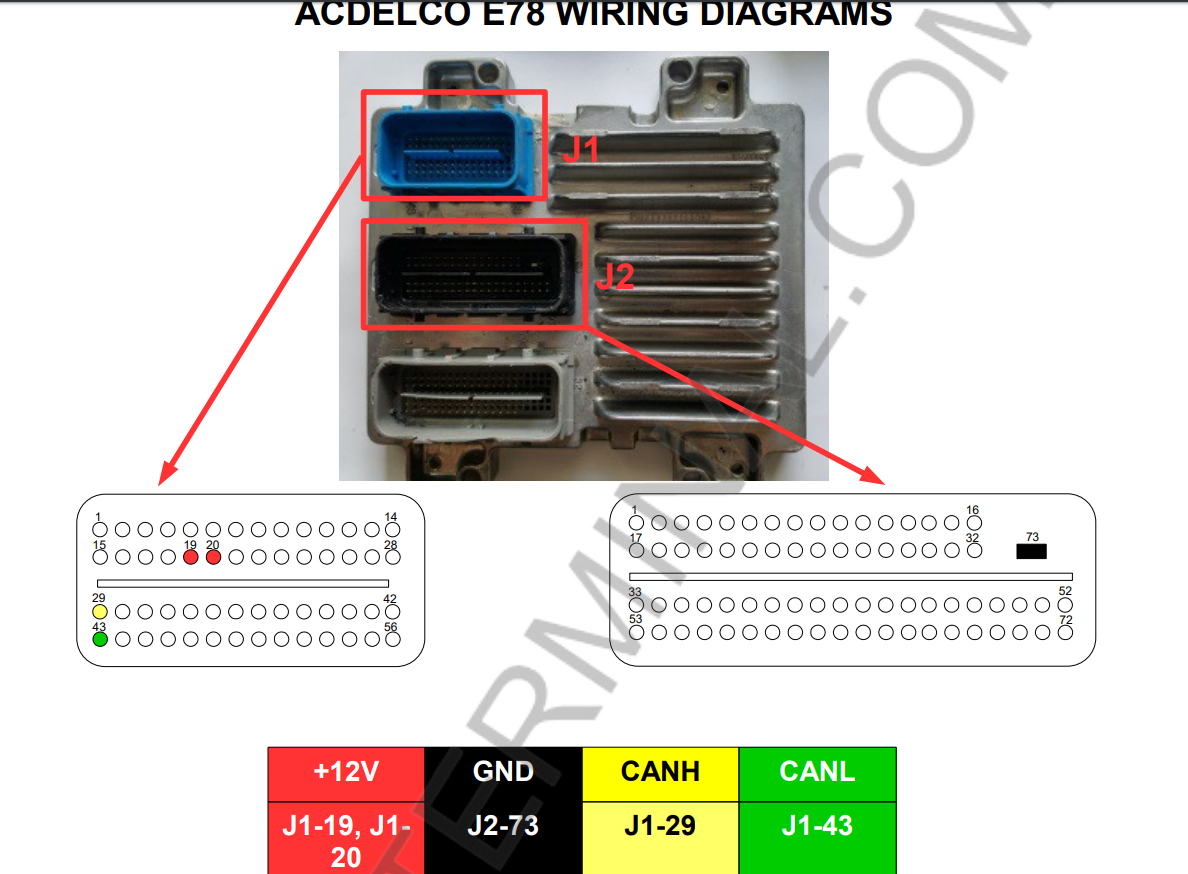 Acdelco e78 подключение на столе